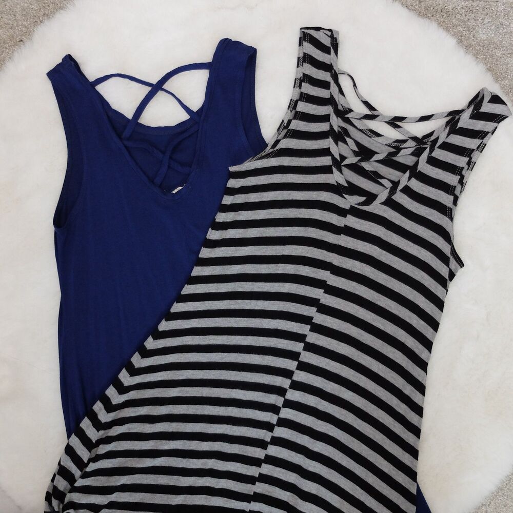 Olivia Rae Bundle of 2 Sleeveless Tunic Dress Size Medium